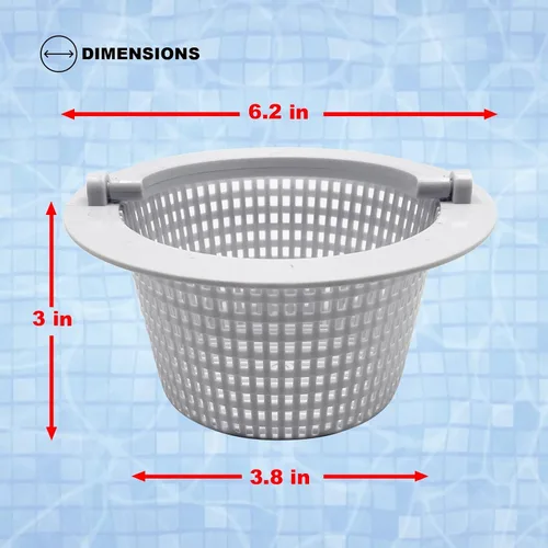 Miniatura 2 de Poolzilla Cesta de skimmer premium (paquete de 1) compatible con SP1091WM y Pentair HydroSkim 51330, fabricada con plástico ABS, mide 6.25 pulgadas