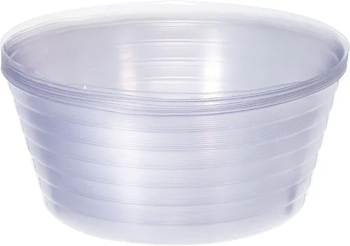 MECCANIXITY - Platillo para maceta de 8 pulgadas, bandeja de goteo redonda de plástico transparente para flores, para interior y exterior, paquete