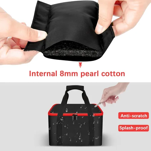 Miniatura 4 de Bolsa de herramientas universal para sierra circular DEWALT 20V MAX de 6.5 pulgadas DCS391B/DCS565B, para Makita XSS02Z 18V Sierra Circular, solo