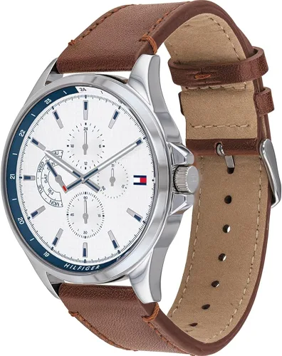 Miniatura 2 de Tommy Hilfiger 1791614 - Reloj de pulsera para hombre (acero inoxidable, correa de piel), color marrón