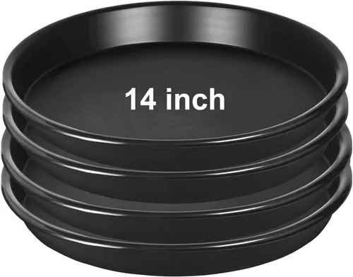 Miniatura 8 de Paquete de 8 Platillos de Plástico para Plantas de 10 Pulgadas 12 Pulgadas 14 Pulgadas 15 Pulgadas Bandejas de Goteo Platillos para Plantas
