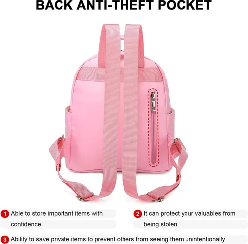 Miniatura 6 de LOVEVOOK Mini mochila pequeña y linda mochila de moda para niñas y mujeres