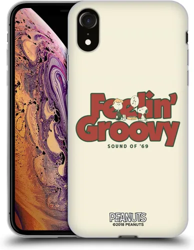 Miniatura 199 de Head Case Designs Funda de gel Woodstock 50th con licencia oficial de Peanuts Snoopy Guitar 1969 [protección de grado militar] compatible con Apple