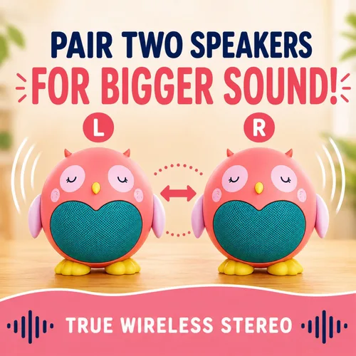 Miniatura 5 de Planet Buddies Altavoz Bluetooth para niños y niñas con micrófono, mini altavoz Bluetooth portátil inalámbrico, batería de 60 días, para el hogar