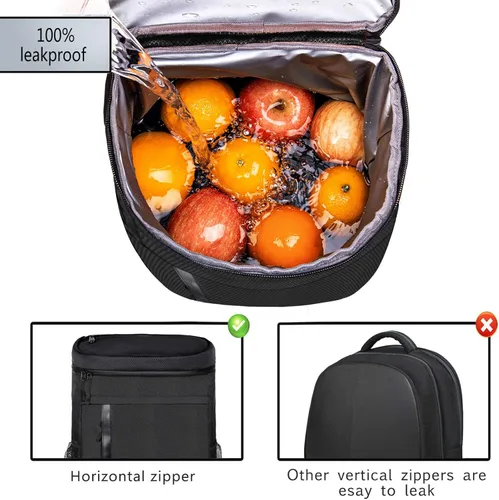 Miniatura 2 de FORICH - Mochila térmica suave, con aislamiento impermeable, a prueba de fugas, mochila portátil de tamaño pequeño para trabajar, almuerzo, viajes