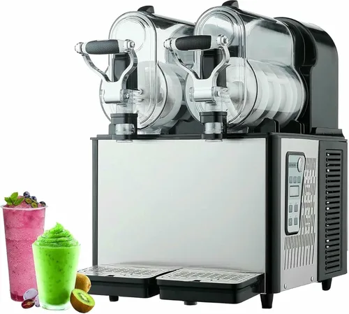 Miniatura 7 de Máquina comercial para granizados, 300 W, fabricante de bebidas congeladas Margarita de acero inoxidable, dispensador eléctrico de bebidas de 3 l