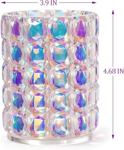 Miniatura 7 de Organizador de maquillaje, soporte para brochas de maquillaje, soportes multifuncionales iridiscentes para cepillos de dientes, soporte Qtip