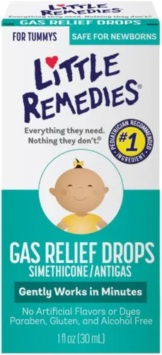 Miniatura 2 de Little Remedies Gotas de alivio de gas, sabor a bayas naturales, seguras para recién nacidos, 1.0 onzas líquidas (paquete de 3)