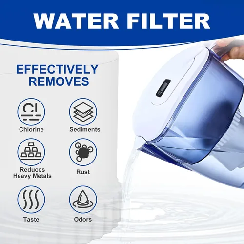 Miniatura 2 de Paquete de 3 filtros compatibles con jarra de agua Epic Aquagear Seychelle, filtro de repuesto para jarra de agua de 150 galones para jarra