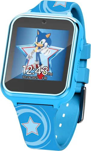 Miniatura 8 de Accutime Niños SEGA Sonic El Erizo Azul Reloj Inteligente Educativo de Pantalla Táctil para Niños, Niñas, Pequeños, 40 mm, Moderno Sonic Star