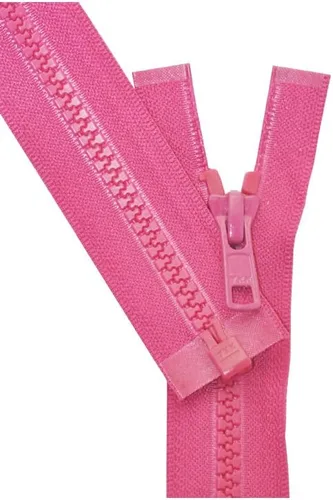 Miniatura 53 de YKK Cremallera Vislon de 22 pulgadas, 5 separadores de plástico moldeado, peso medio por cada uno (color seleccionado) (rosa azafrán - 806)