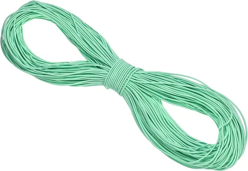 Miniatura 12 de PATIKIL Cuerda elástica elástica de 109 yardas (328.1 ft), cuerda elástica pesada de 0.059 in, albaricoque para manualidades, correas de gancho