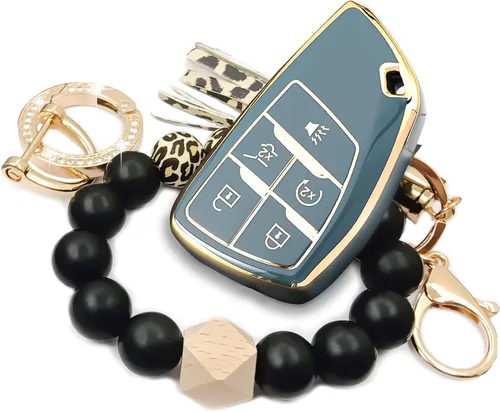 Miniatura 9 de Funda para Llavero Inteligente Portallaves Inteligente Compatible con GMC Yukon Chevy Chevrolet Suburban Tahoe GM Buick 2025 2024-2022 2021
