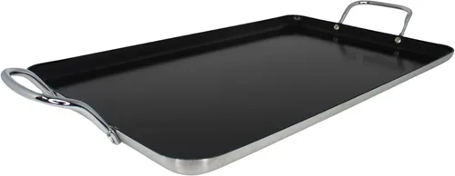 Miniatura 10 de Imusa Plancha de doble quemador antiadherente de 20 pulgadas, color negro