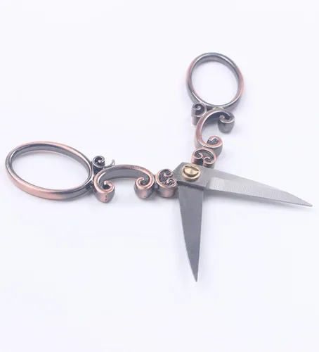 Miniatura 3 de Tijeras vintage BIHRTC estilo europeo para bordado, costura, artesanías, trabajos de arte y uso diario