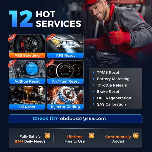 Miniatura 3 de LAUNCH Herramienta de diagnóstico del escáner CRP129E V2.0 Elite OBD2, 12 herramienta de escaneo de restablecimiento, AutoAuth FCA, lector de código