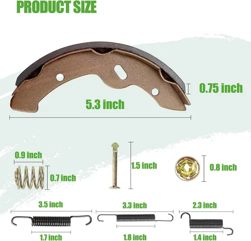 Miniatura 7 de 10L0L Golf Cart Brake Shoes,Brake Pads and Bendex Drum Spring Kit for Yamaha 1993-Up G14, G16, G19-G22 and 1996-Up TXT/EZGO/ST350/Workhorse/Medalist