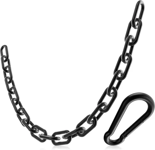 Cadena de extensión de 23.6 pulgadas para equipo de ejercicio, extensión de cadena de fitness para máquina de entrenamiento, accesorio de cadena