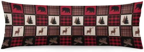 Miniatura 12 de Funda de almohada de cuerpo rústico del suroeste nativo americano Kokopelli étnico tribal largo protector con cremallera, fundas de almohada