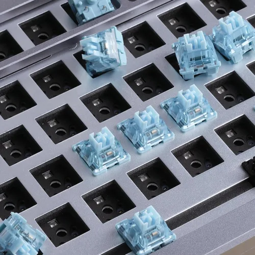 Miniatura 7 de Akko V3 Creamy Blue Pro - Interruptor de teclado con vástago a prueba de polvo para teclado mecánico gaming, interruptores de teclas táctiles Azul