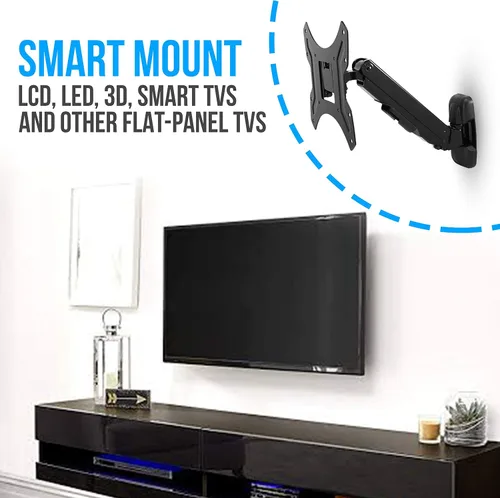 Miniatura 5 de Pyle Home PSW651LT1 - Soporte de pared ajustable universal para TV, soporte de montaje VESA delgado de instalación rápida para TV, LED, LCD, plasma