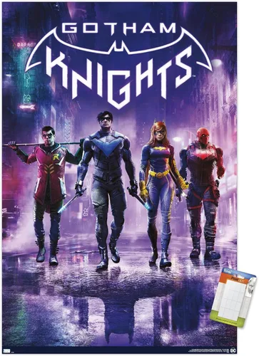 Miniatura 10 de DC Comics - Póster de pared de videojuegos Gotham Knights de arte clave, 34 pulgadas de largo x 22.4 pulgadas de ancho, versión sin marco