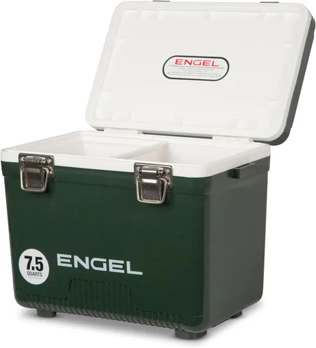 Miniatura 23 de Engel UC7 7.5qt a prueba de fugas, hermético, enfriador de caja de secado y pequeña lonchera rígida para hombres y mujeres Blanco
