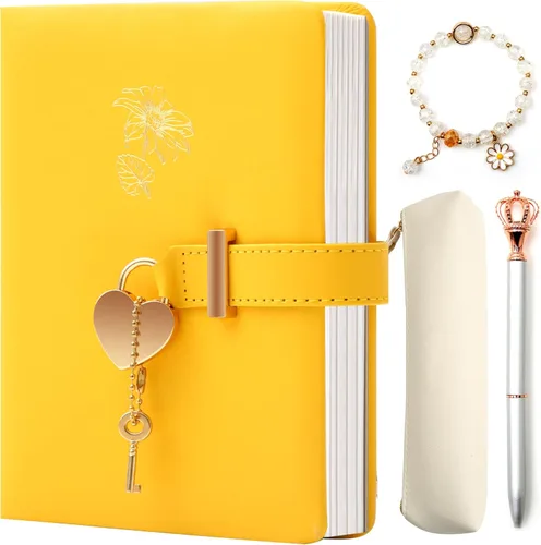 Agenda con cerradura para niñas – Regalos de cumpleaños para niñas de 8, 9, 10, 11, 12 años – Artes y manualidades para niños – El kit de diario
