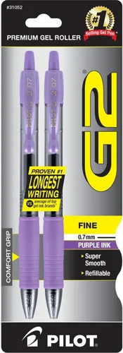 Miniatura 9 de Pilot G2 - Bolígrafos de gel premium, bolígrafos de rodillo de gel, punta fina 0.7 mm, colores surtidos, 10
