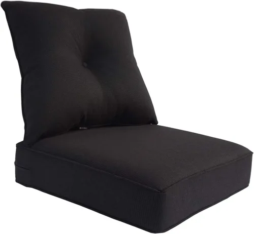 Miniatura 10 de Juego de cojines de repuesto para sillón de interiores o exteriores; para primavera y verano Olefina Gris Claro