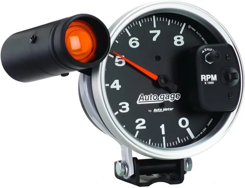 Miniatura 3 de Auto Meter 233905 Monster Autogage Tacómetro con luz indicadora de cambio.
