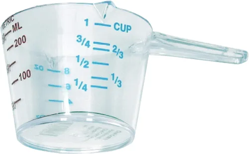 Miniatura 5 de Chef Craft Select - Taza medidora de plástico, 1 taza, transparente