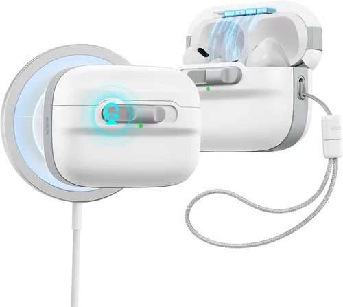Miniatura 29 de ESR Funda para AirPods Pro (2023/2022/2019, 2ª/1ª generación), compatible con Airpods Pro 2 (cable USB-C/Lightning), listo para MagSafe, bloqueo