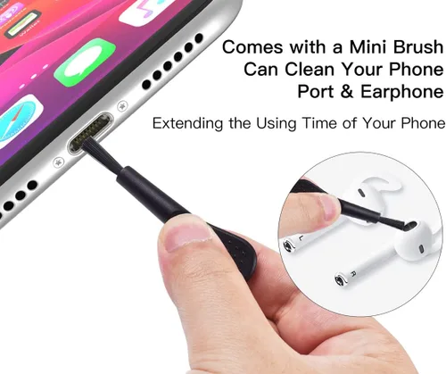 Miniatura 4 de 20 tapones antipolvo para iPhone 14, 14 Pro Max, 13, 13 Pro Max, 12, 12 Pro Max, 11, 11 Pro, X, XS, XR, 8, 7, iPhone Lightning puerto de carga