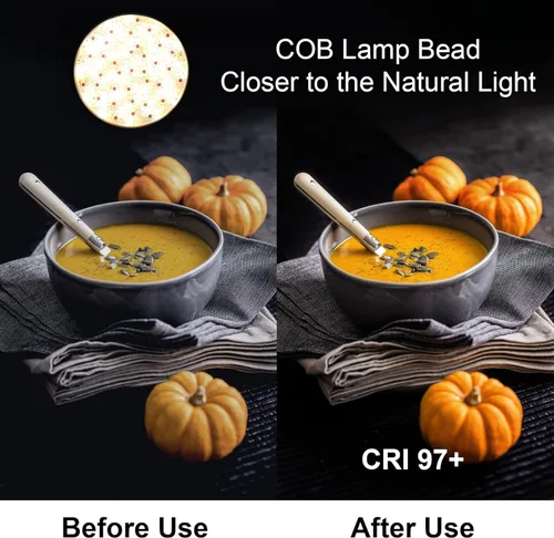 Miniatura 2 de GVM - Luz de video RGB de 200 W, iluminación de fotografía COB bicolor con montaje Bowens y control DMX, luz de estudio de YouTube para grabación