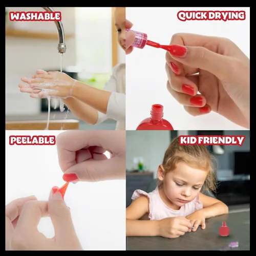 Miniatura 5 de Townley Girl Disney Minnie Mouse - Juego de 18 esmaltes de uñas despegables para niñas, colores brillantes y opacos, perfecto para cumpleaños de 3