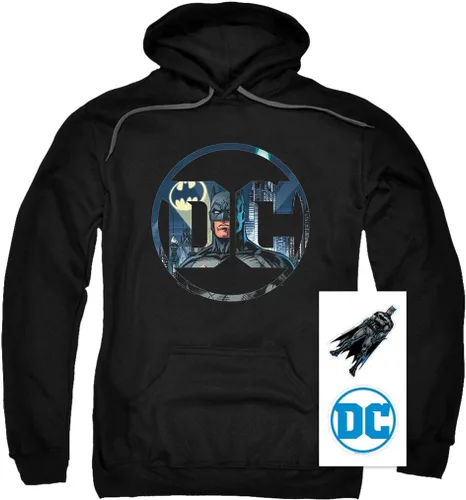 Miniatura 2 de Sudadera con capucha y calcomanías con logotipo de Batman (L), Batman