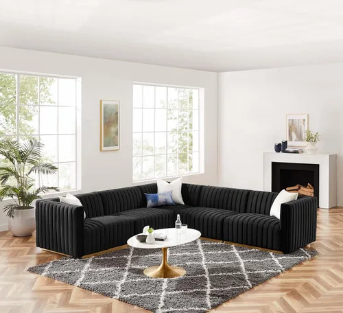 Miniatura 29 de Modway Conjure Seccional, Oro Negro