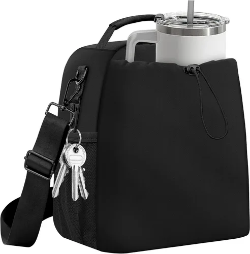 Bolsa de almuerzo aislada Yotako para hombres y mujeres – Caja de almuerzo que cabe en tazas Stanley de 40/30 oz, bolsa refrigerante a prueba de