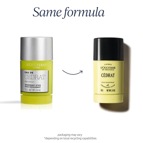 Miniatura 3 de L'OCCITANE Desodorante roll-on sin aluminio, reduce el olor corporal, verbena refrescante, aleros de baux, sin alcohol ni sales de aluminio