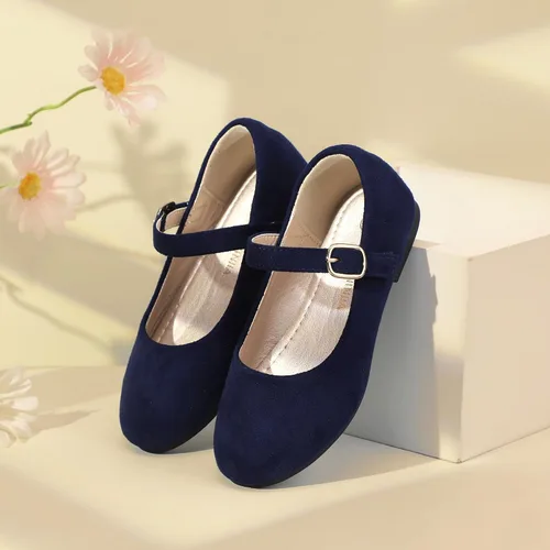 Miniatura 3 de PANDANINJIA Zapatos de vestir para niñas con diseño de flores y perlas, zapatos planos Adela para boda, fiesta, escuela, para niños pequeños