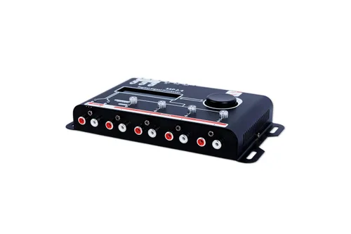 Miniatura 5 de Soundfy Procesador y ecualizador de señal digital SSP 2.4 - EQ gráfico de 15 bandas, 12 preajustes, crossover incorporado para mejorar el audio
