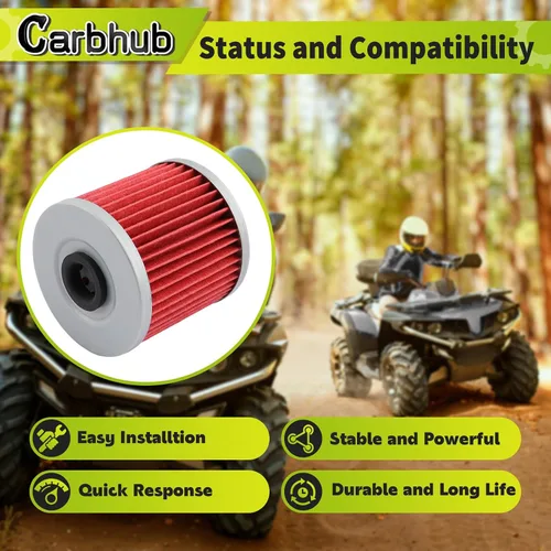 Miniatura 2 de Carbhub 11013-1275 Bujía de aceite de filtro de aire Reemplazar 11013-1275 apto para Kawasaki KLF220 KLF250 KLF300 Bayou 220 250 300