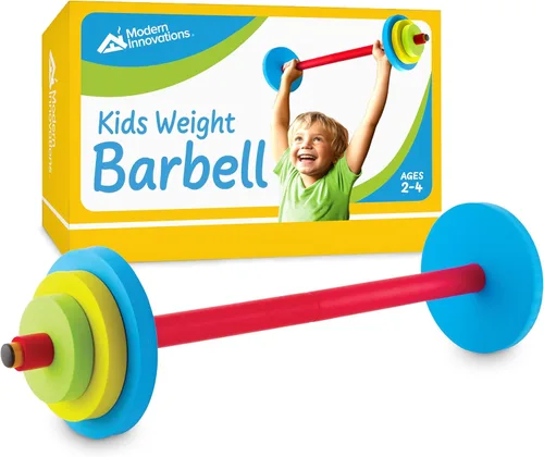 Modern Innovations Juego de pesas de mancuerna para niños, equipo de entrenamiento de juguete, pesas para niños para ejercicio, diversión y fitness