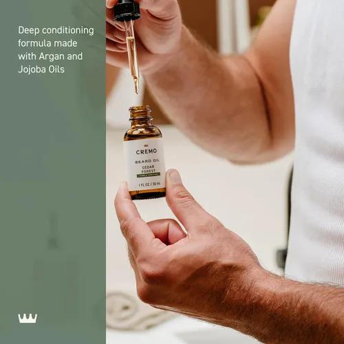 Miniatura 4 de Aceite revitalizador Cremo para barba, asombrosamente superior, botella de 1 oz