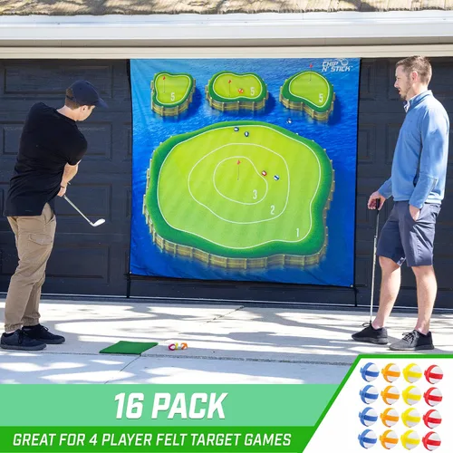 Miniatura 4 de GoSports Bolas de golf adhesivas de repuesto Chip N' Stick con bolsa de transporte - Paquete de 16