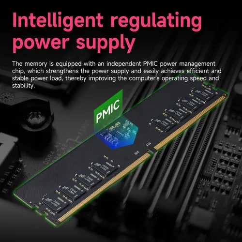 Miniatura 3 de DDR5 RAM 32GB Kit (2x16GB) 4800MHz (PC5-38400) CL40 1.1V On die ECC UDIMM 288-Pin Módulo de memoria de escritorio Acclamator