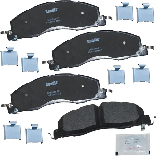 Miniatura 9 de Pastillas de freno delanteras cerámicas Bendix Priority1 CFC2302 para Hyundai Elantra 2021, Sonata 2022-2020, Kia K5 2023-2021