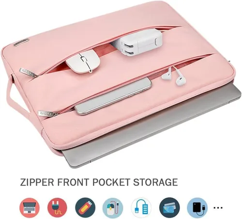 Miniatura 2 de Funda para Laptop Voova de 13 13.6 Pulgadas Compatible con MacBook Air 13 M1/M2/M3/M4, MacBook Pro 13/14, iPad Pro 13, Bolsa de Computadora delgada
