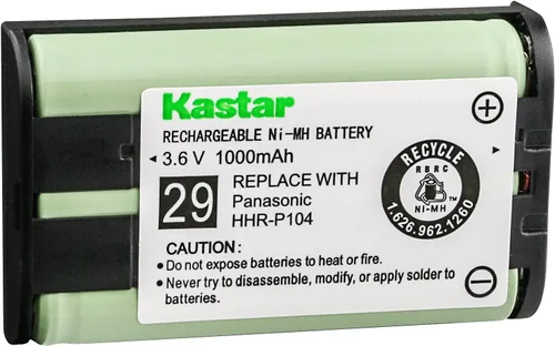 Miniatura 10 de Kastar Paquete de 1 batería de repuesto tipo 29 para Panasonic HHR-P104 HHR-P104A 23968 439024 439025 KX-TG2302 KX-TG230 KX-TG2312 KX-TG2355W